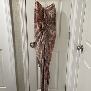 Animal print strapless dress Medium size